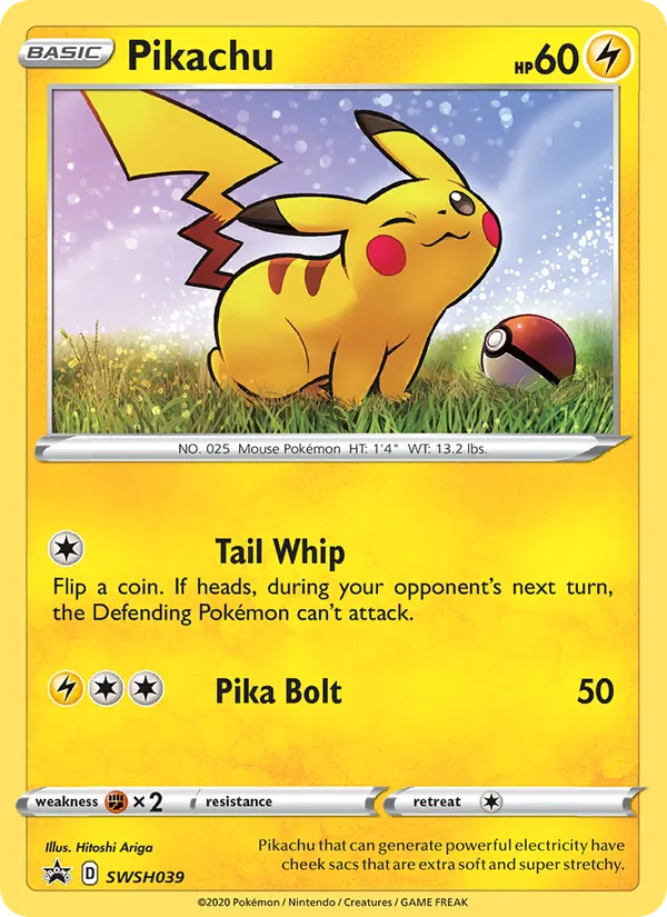SWSH039 Pikachu – SWSH Black Star Promos