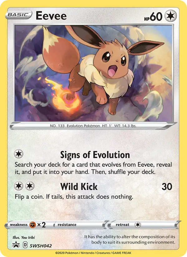 SWSH042 Eevee – SWSH Black Star Promos