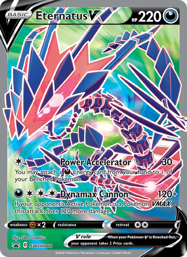 SWSH044 Eternatus V – SWSH Black Star Promos