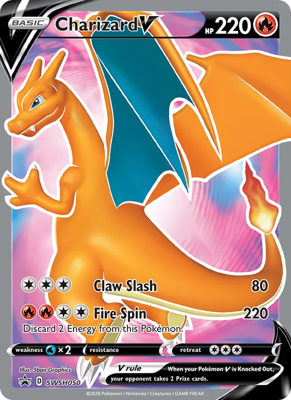 SWSH050 Charizard V – SWSH Black Star Promos