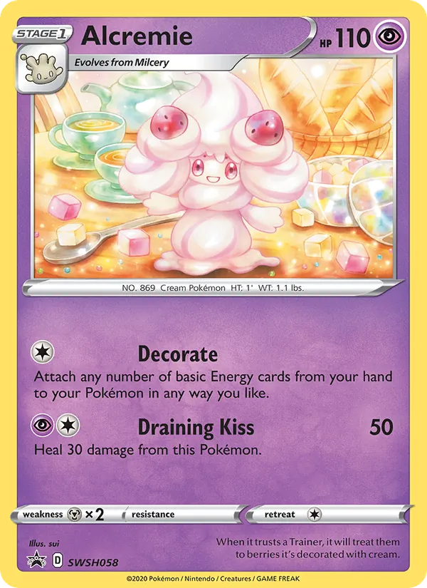 SWSH058 Alcremie – SWSH Black Star Promos