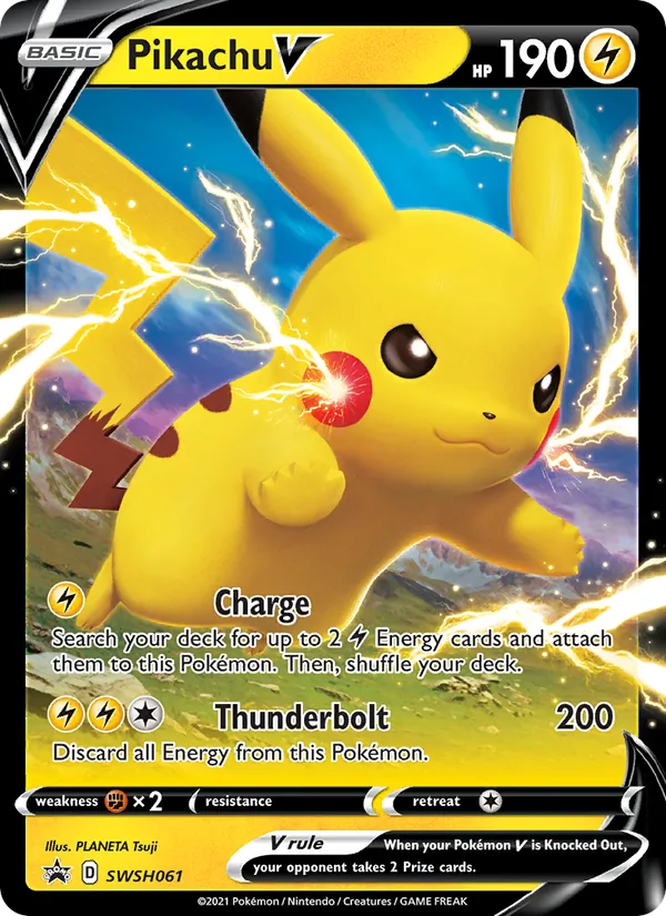 SWSH061 Pikachu V – SWSH Black Star Promos