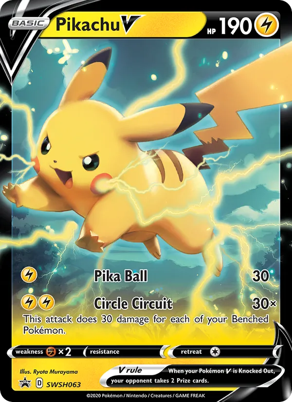 SWSH063 Pikachu V – SWSH Black Star Promos