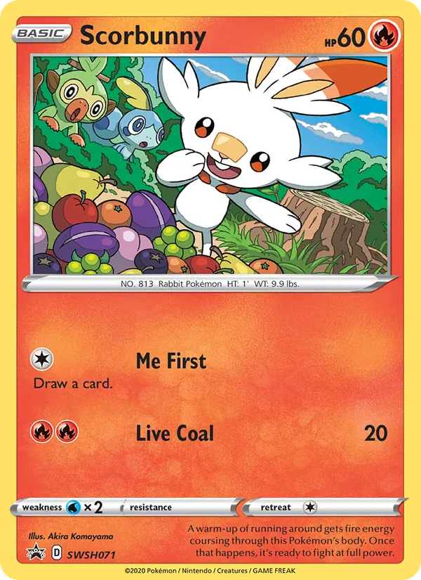 SWSH071 Scorbunny – SWSH Black Star Promos
