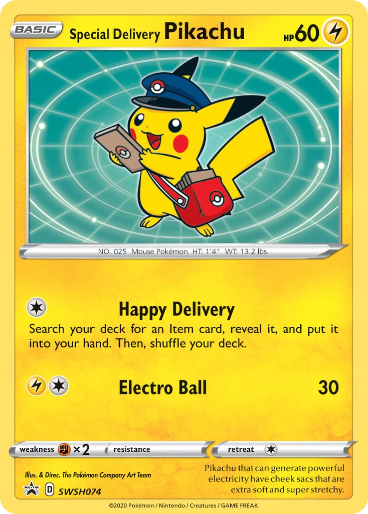 SWSH074 Special Delivery Pikachu – SWSH Black Star Promos