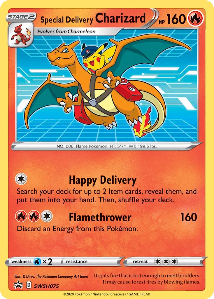 SWSH075 Special Delivery Charizard – SWSH Black Star Promos