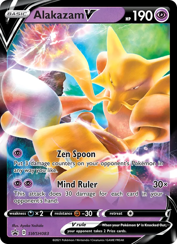 SWSH083 Alakazam V – SWSH Black Star Promos