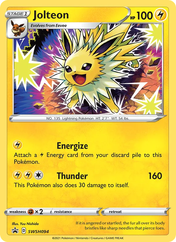 SWSH094 Jolteon – SWSH Black Star Promos