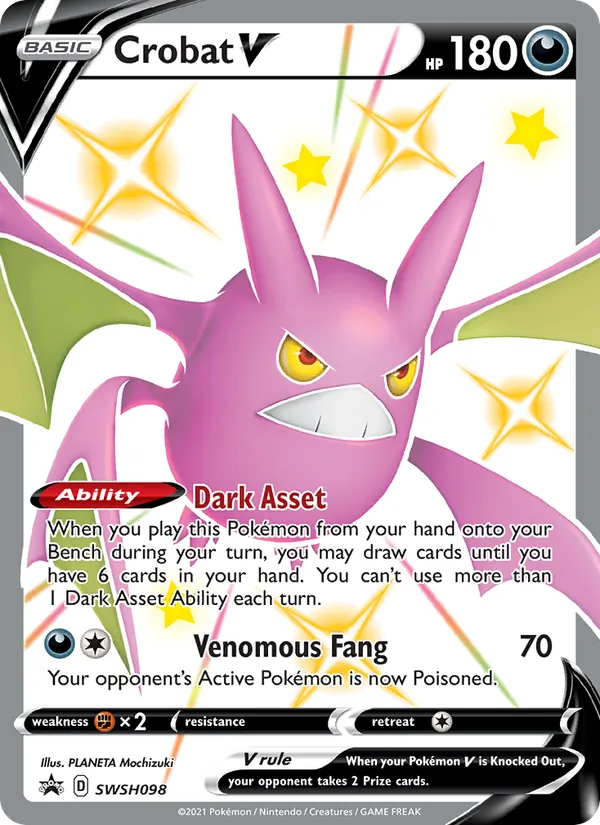 SWSH098 Crobat V – SWSH Black Star Promos