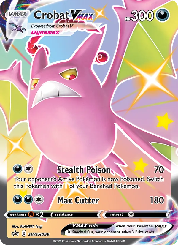 SWSH099 Crobat VMAX – SWSH Black Star Promos