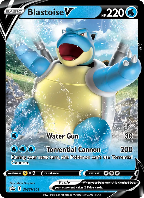 SWSH101 Blastoise V – SWSH Black Star Promos