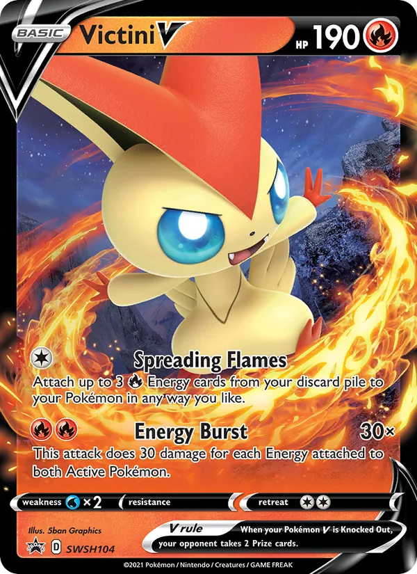 SWSH104 Victini V – SWSH Black Star Promos
