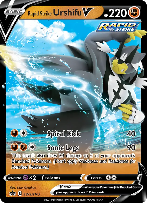 SWSH107 Rapid Strike Urshifu V – SWSH Black Star Promos