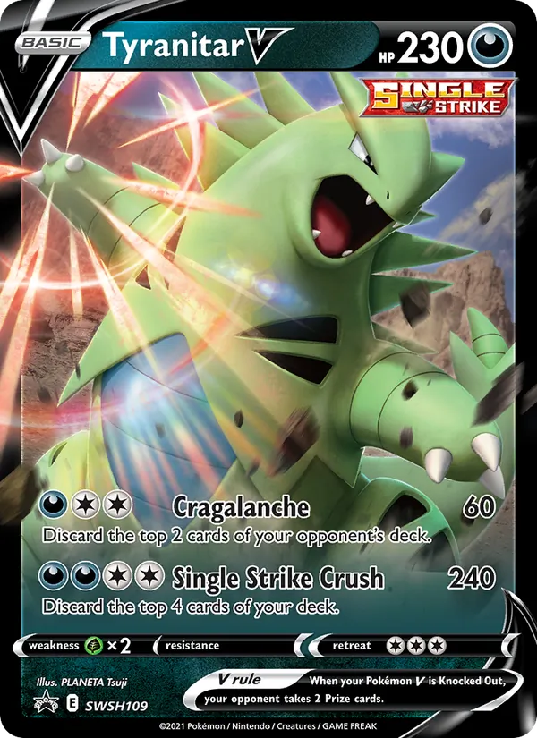 SWSH109 Tyranitar V – SWSH Black Star Promos