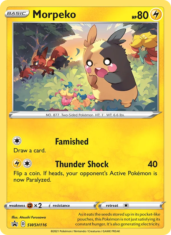 SWSH116 Morpeko – SWSH Black Star Promos