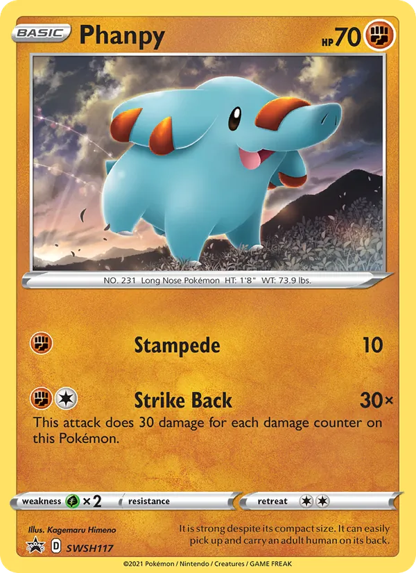 SWSH117 Phanpy – SWSH Black Star Promos