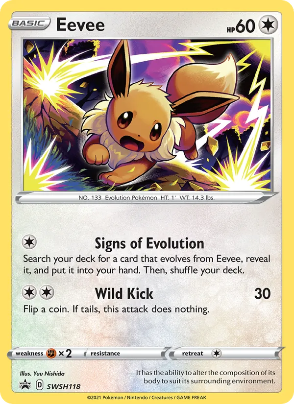 SWSH118 Eevee – SWSH Black Star Promos