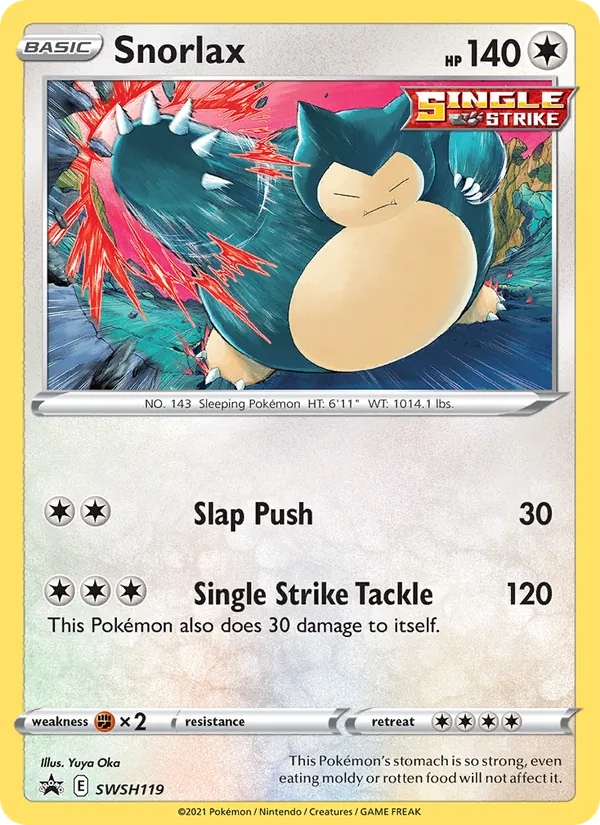 SWSH119 Snorlax – SWSH Black Star Promos