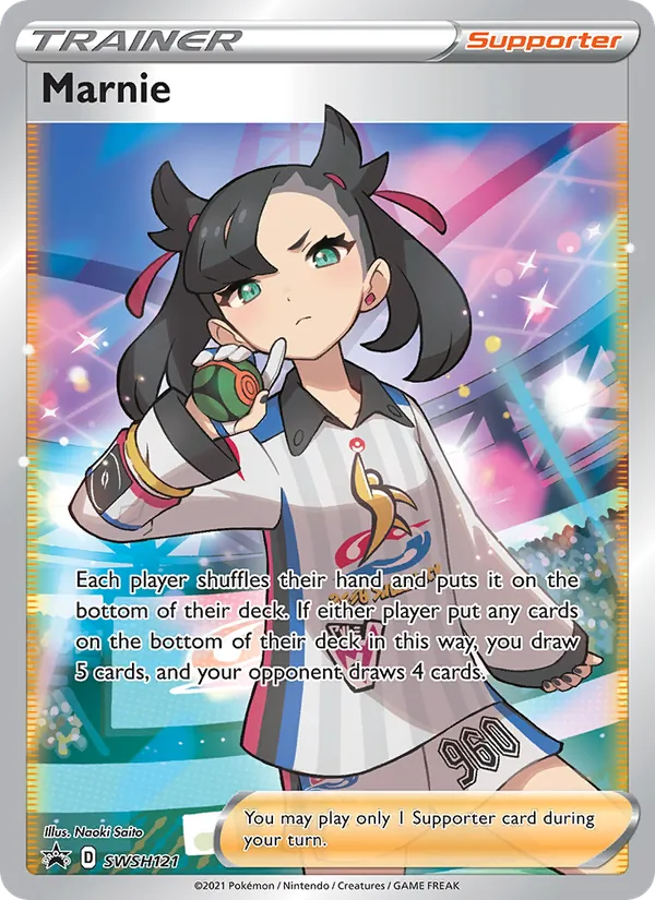SWSH121 Marnie – SWSH Black Star Promos