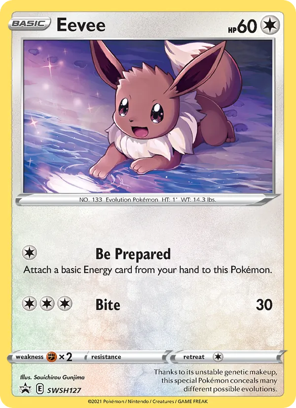 SWSH127 Eevee – SWSH Black Star Promos