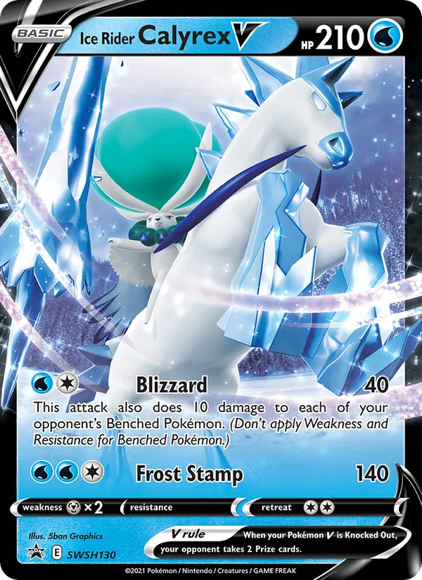 SWSH130 Ice Rider Calyrex V – SWSH Black Star Promos