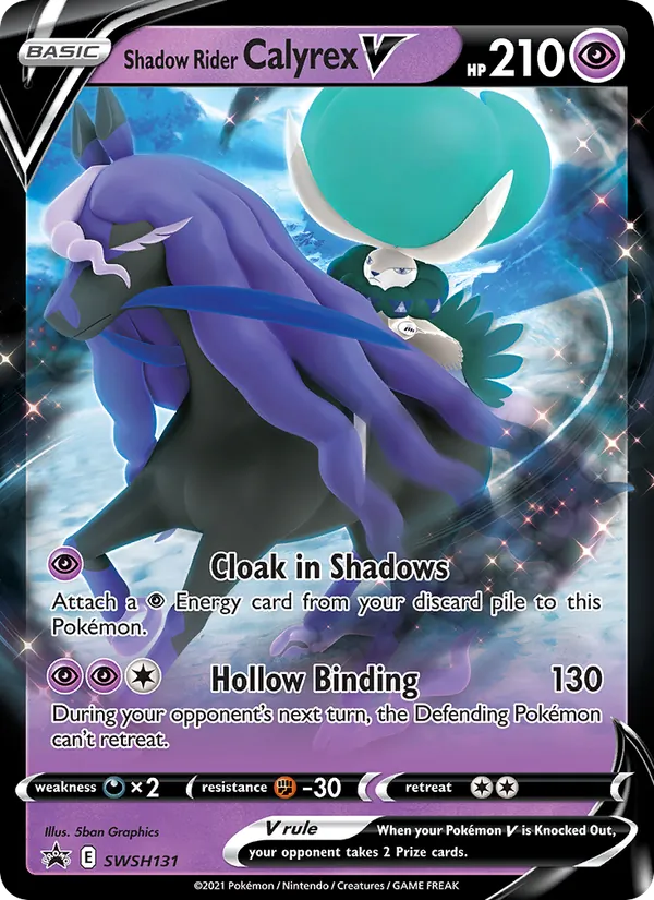 SWSH131 Shadow Rider Calyrex V – SWSH Black Star Promos
