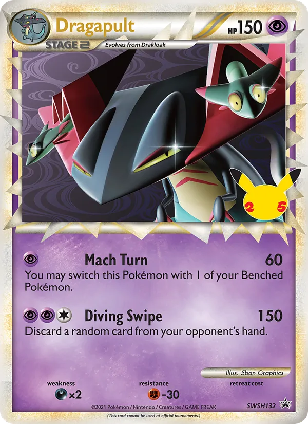 SWSH132 Dragapult – SWSH Black Star Promos