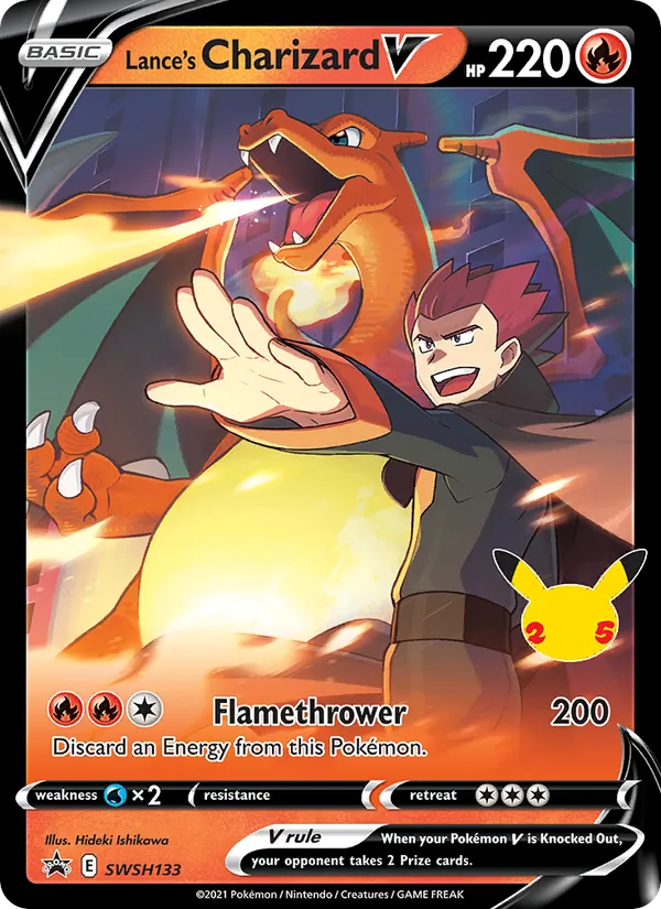 SWSH133 Lance's Charizard V – SWSH Black Star Promos