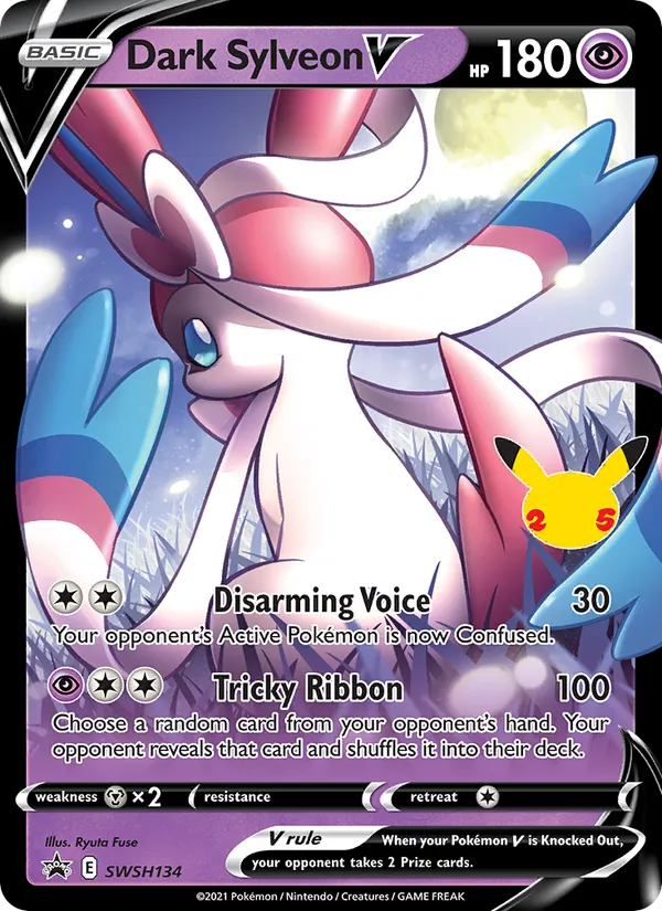 SWSH134 Dark Sylveon V – SWSH Black Star Promos