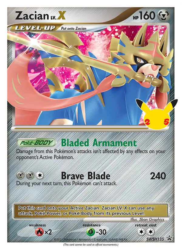 SWSH135 Zacian – SWSH Black Star Promos