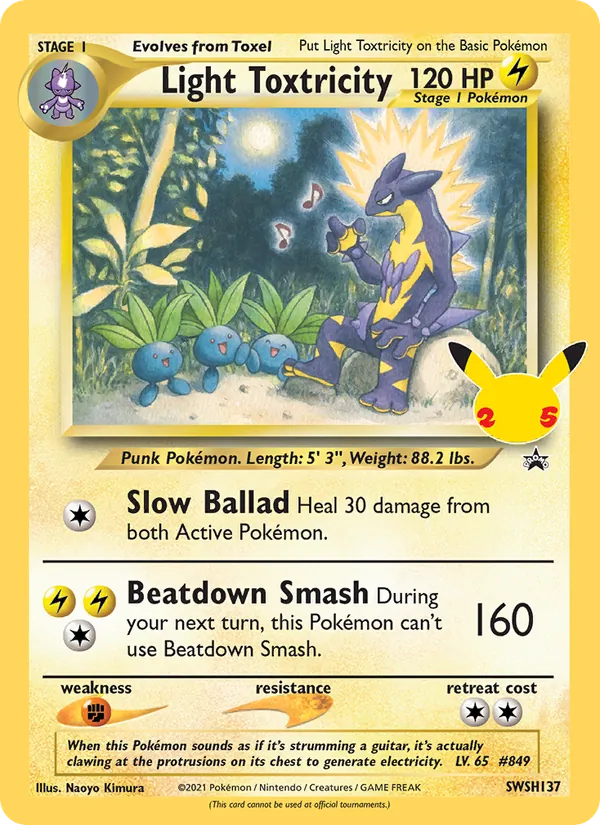 SWSH137 Light Toxtricity – SWSH Black Star Promos