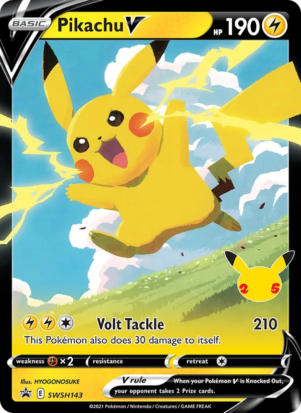 SWSH143 Pikachu V – SWSH Black Star Promos