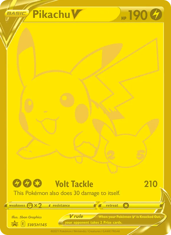 SWSH145 Pikachu V – SWSH Black Star Promos