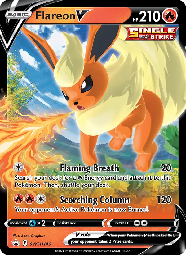 SWSH149 Flareon V – SWSH Black Star Promos