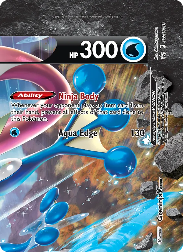 SWSH156 Greninja V-UNION – SWSH Black Star Promos