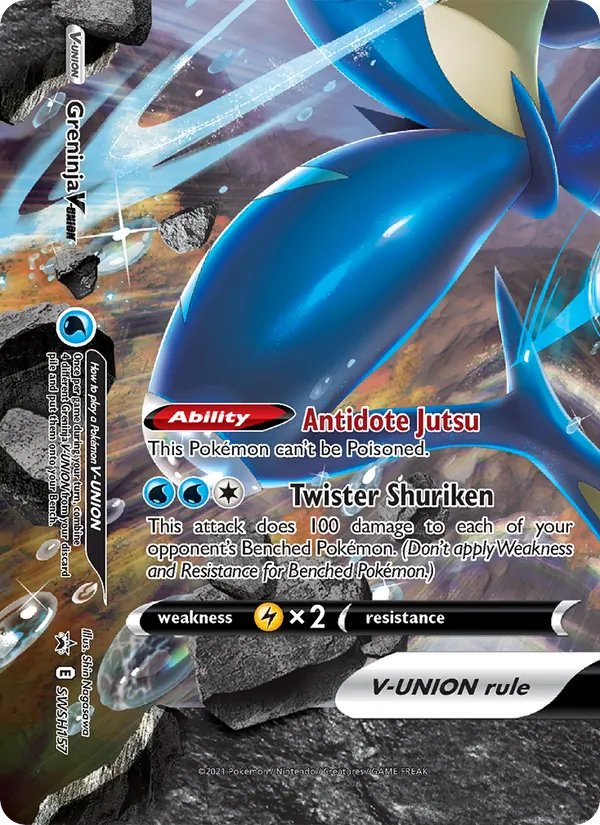 SWSH157 Greninja V-UNION – SWSH Black Star Promos