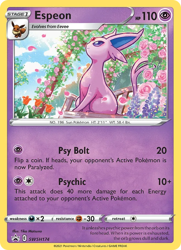 SWSH174 Espeon – SWSH Black Star Promos