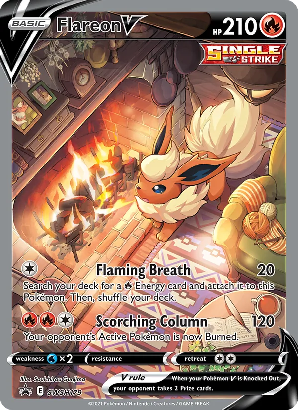SWSH179 Flareon V – SWSH Black Star Promos