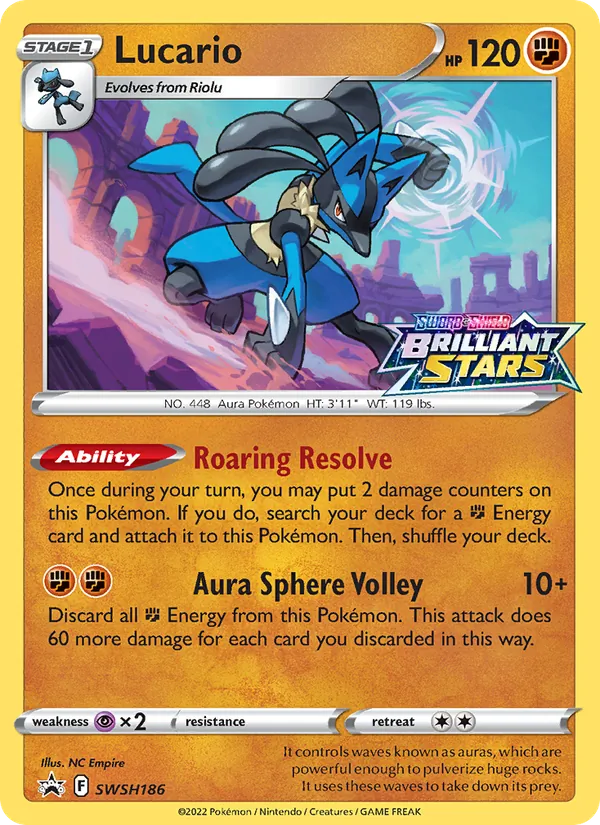 SWSH186 Lucario – SWSH Black Star Promos