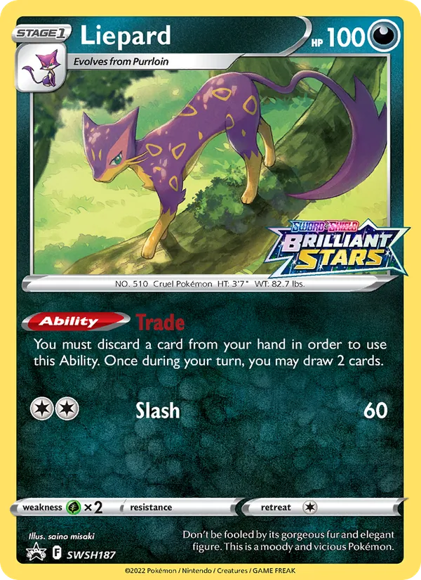 SWSH187 Liepard – SWSH Black Star Promos