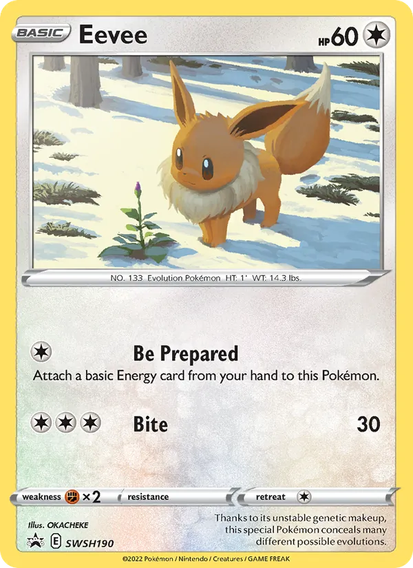 SWSH190 Eevee – SWSH Black Star Promos