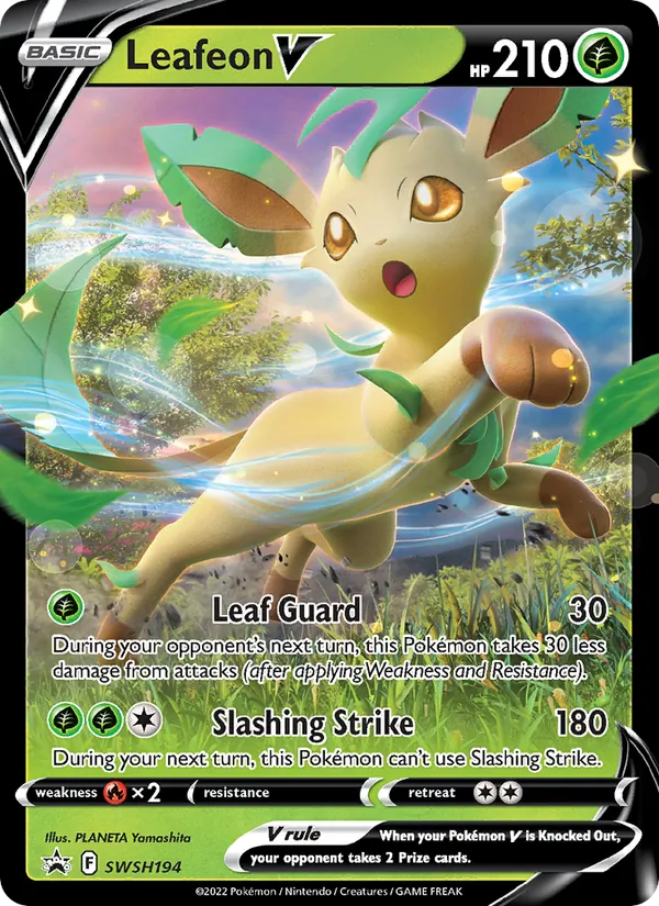 SWSH194 Leafeon V – SWSH Black Star Promos