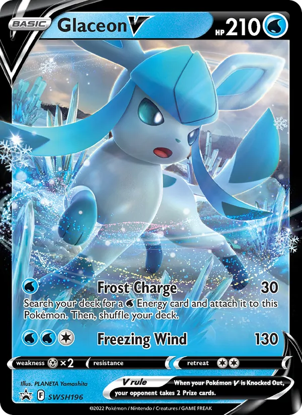 SWSH196 Glaceon V – SWSH Black Star Promos