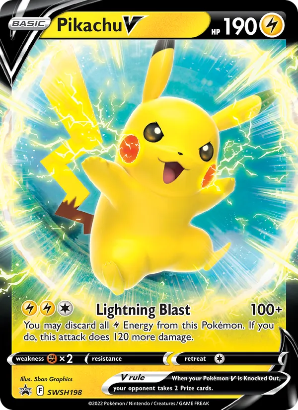 SWSH198 Pikachu V – SWSH Black Star Promos