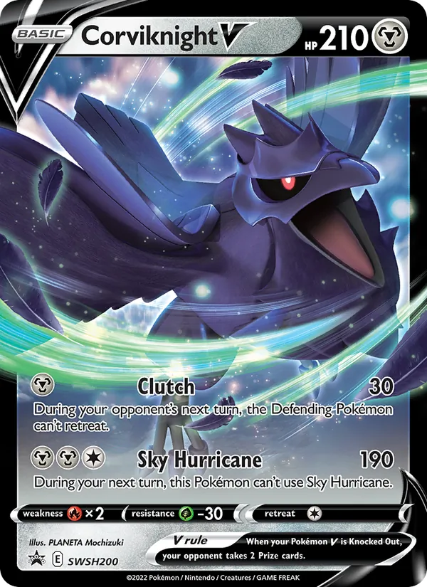 SWSH200 Corviknight V – SWSH Black Star Promos