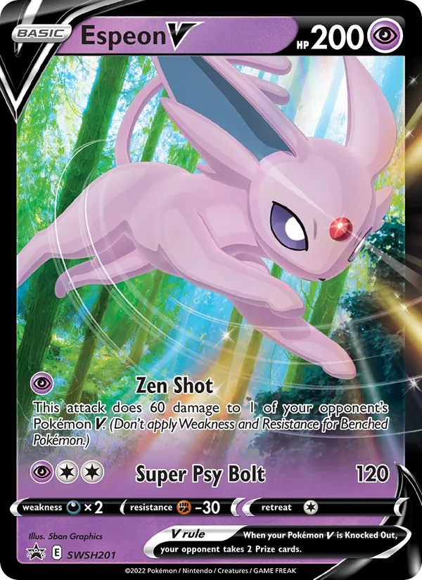 SWSH201 Espeon V – SWSH Black Star Promos