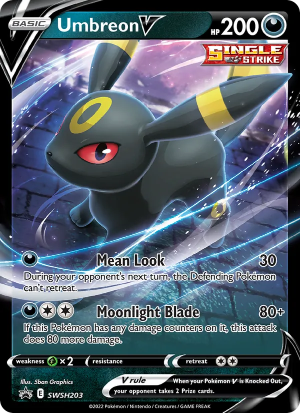 SWSH203 Umbreon V – SWSH Black Star Promos