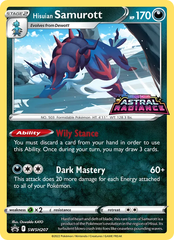 SWSH207 Hisuian Samurott – SWSH Black Star Promos