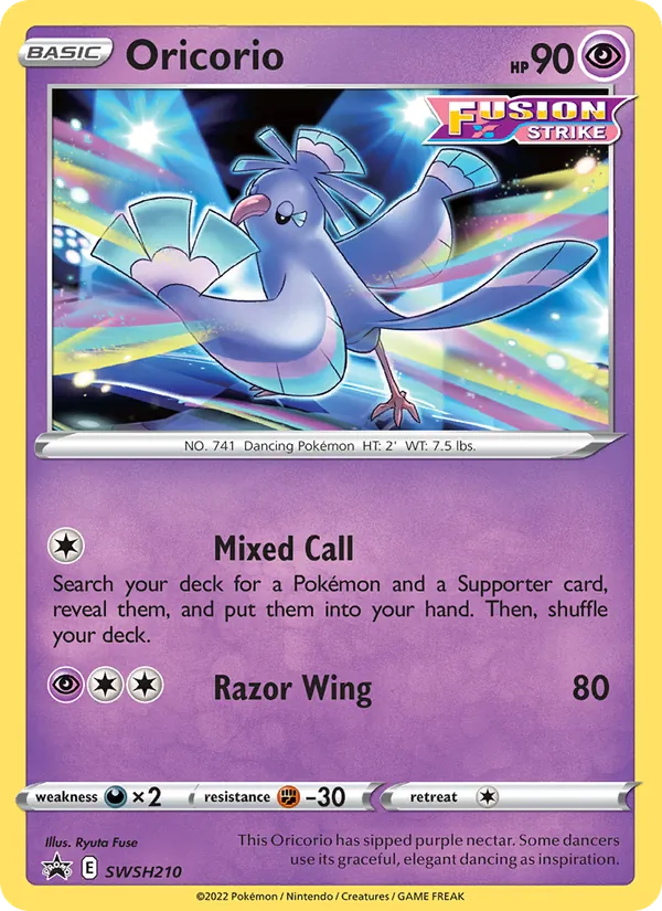 SWSH210 Oricorio – SWSH Black Star Promos