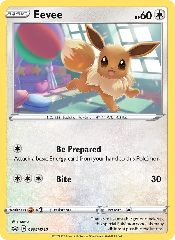 SWSH212 Eevee – SWSH Black Star Promos